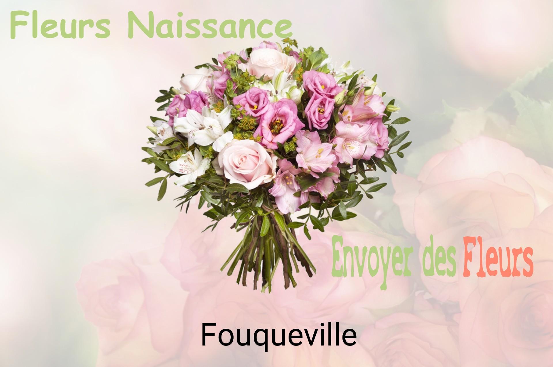 Bouquet de fleurs de naissance livré à Fouqueville
